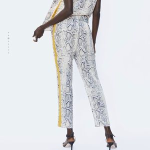 Zara snake print trousers / pants